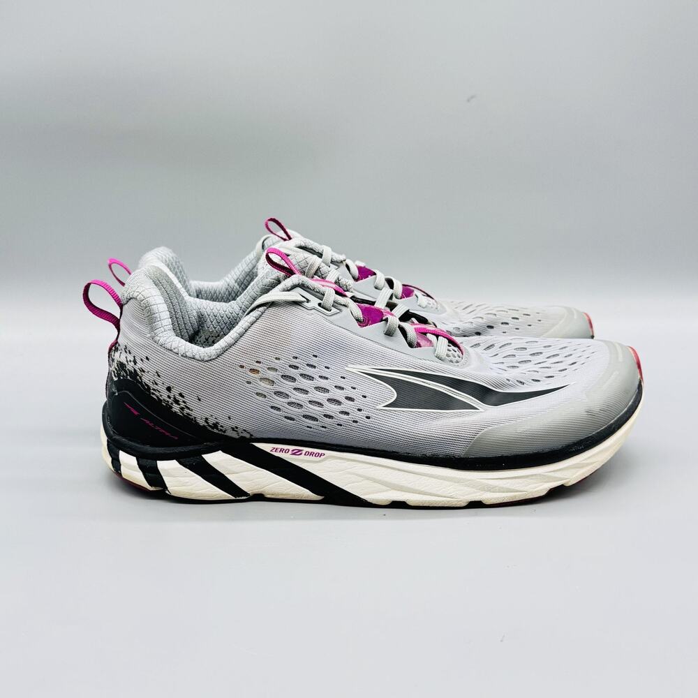 Altra Shoes Womens 10 Gray Mesh Zero Drop Road Running Athletic Sneakers Comfort